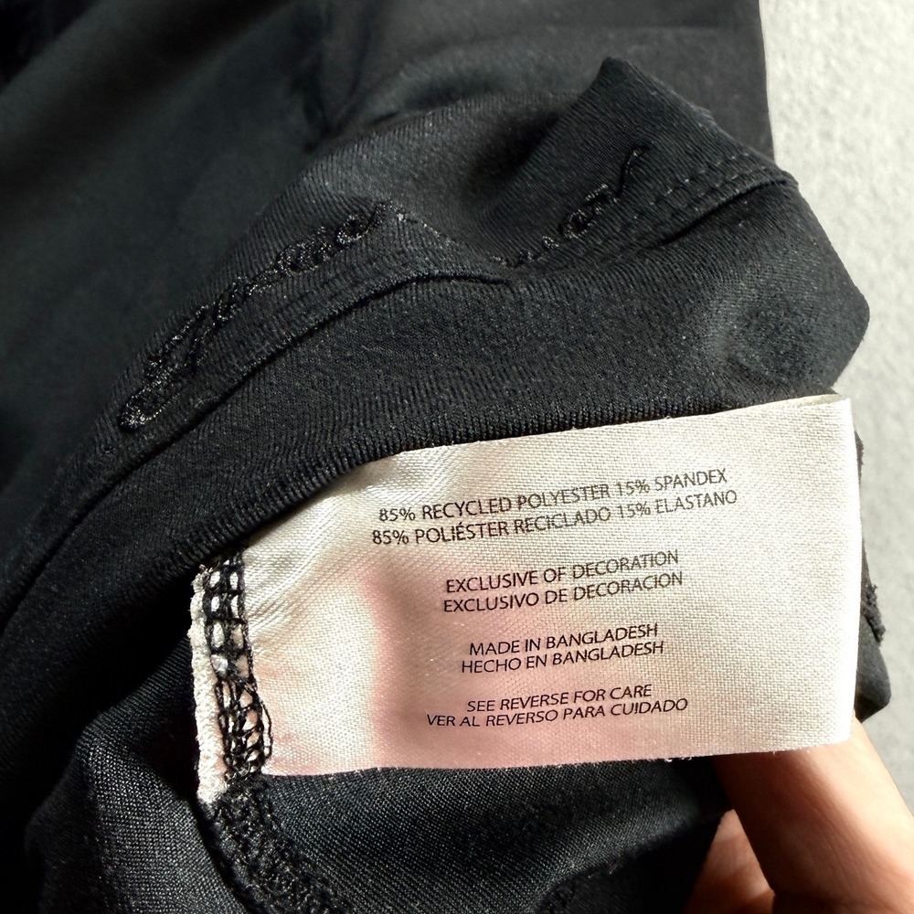 Eddie Bauer Hoodie Jacket Women Med Black Full Zip Activewear Recycled Stretch - Picture 6 of 6